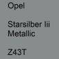 Preview: Opel, Starsilber Iii Metallic, Z43T.